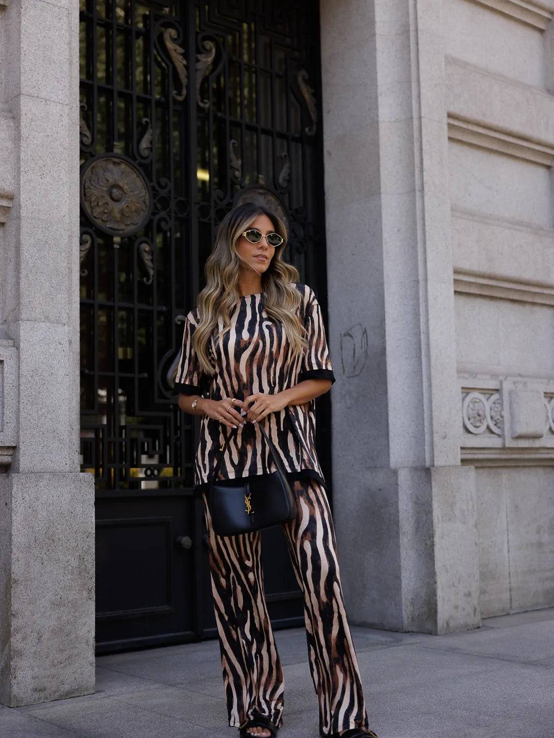 Calça comprida estampada