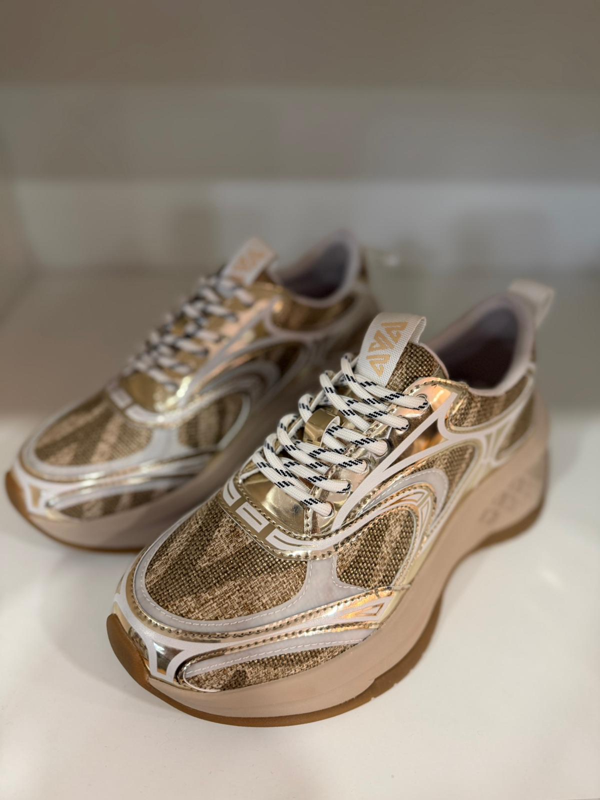 Ténis Chunky Natural Gold