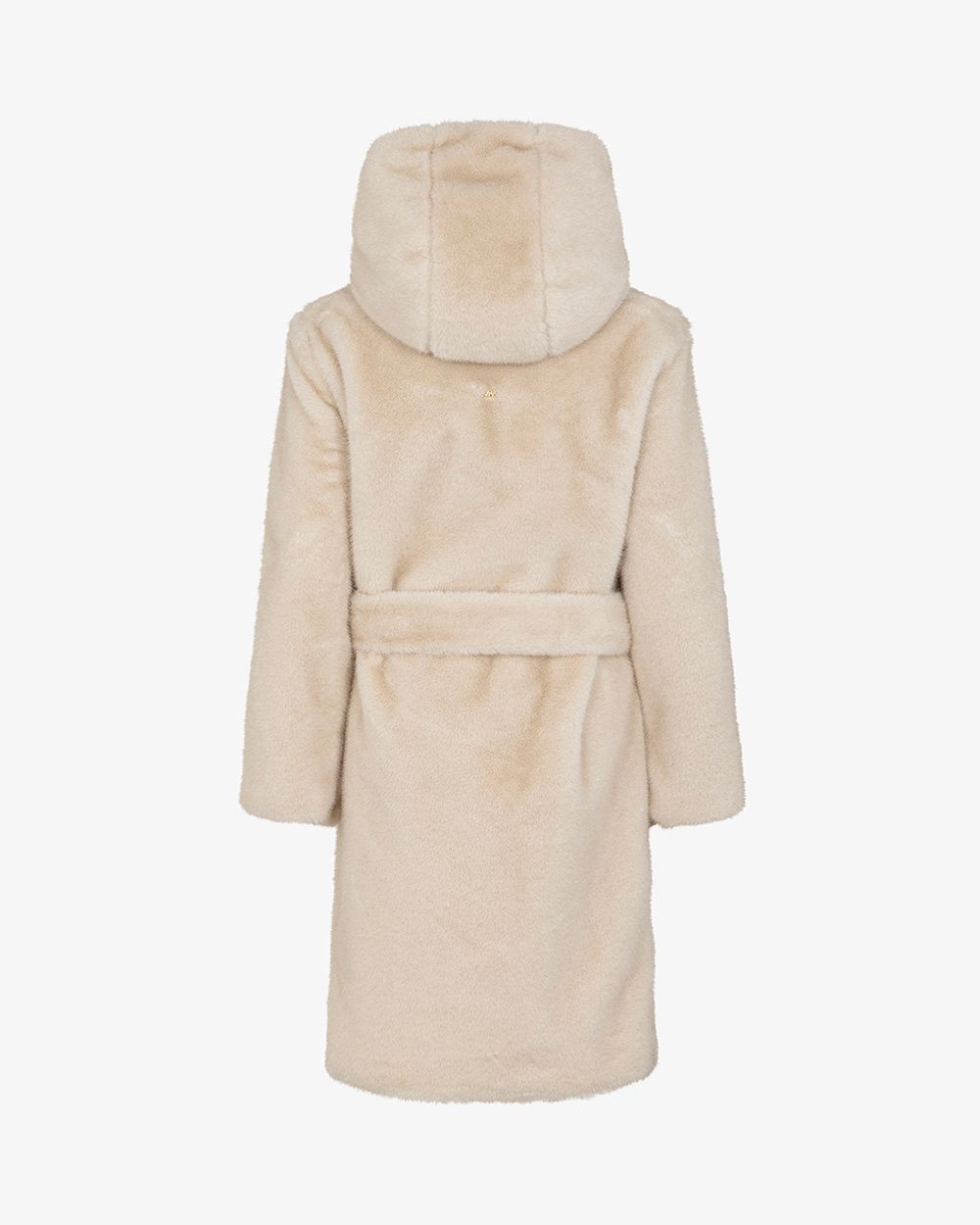 Casaco Teddy com Capuz e Cinto