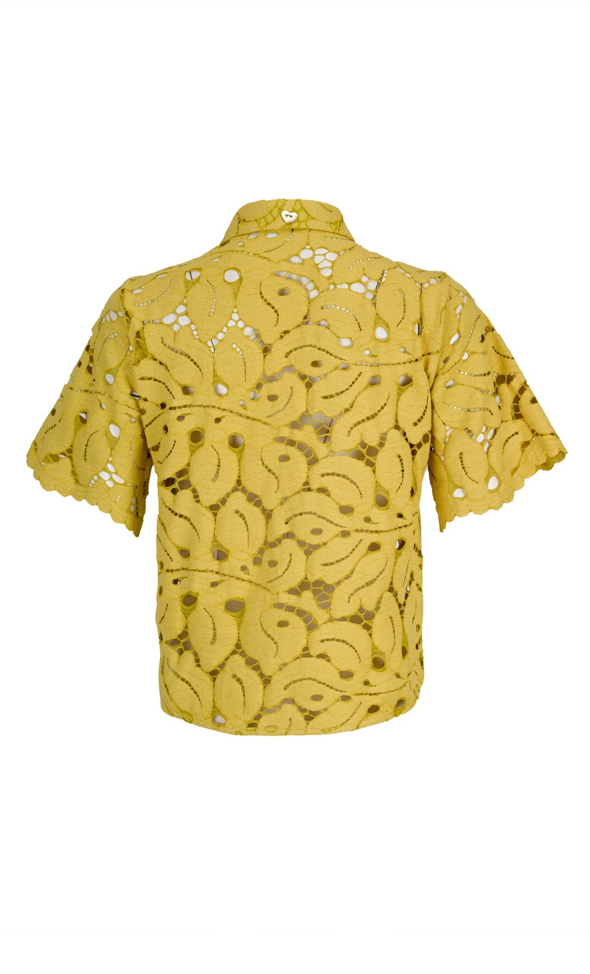 Blusa de renda amarela