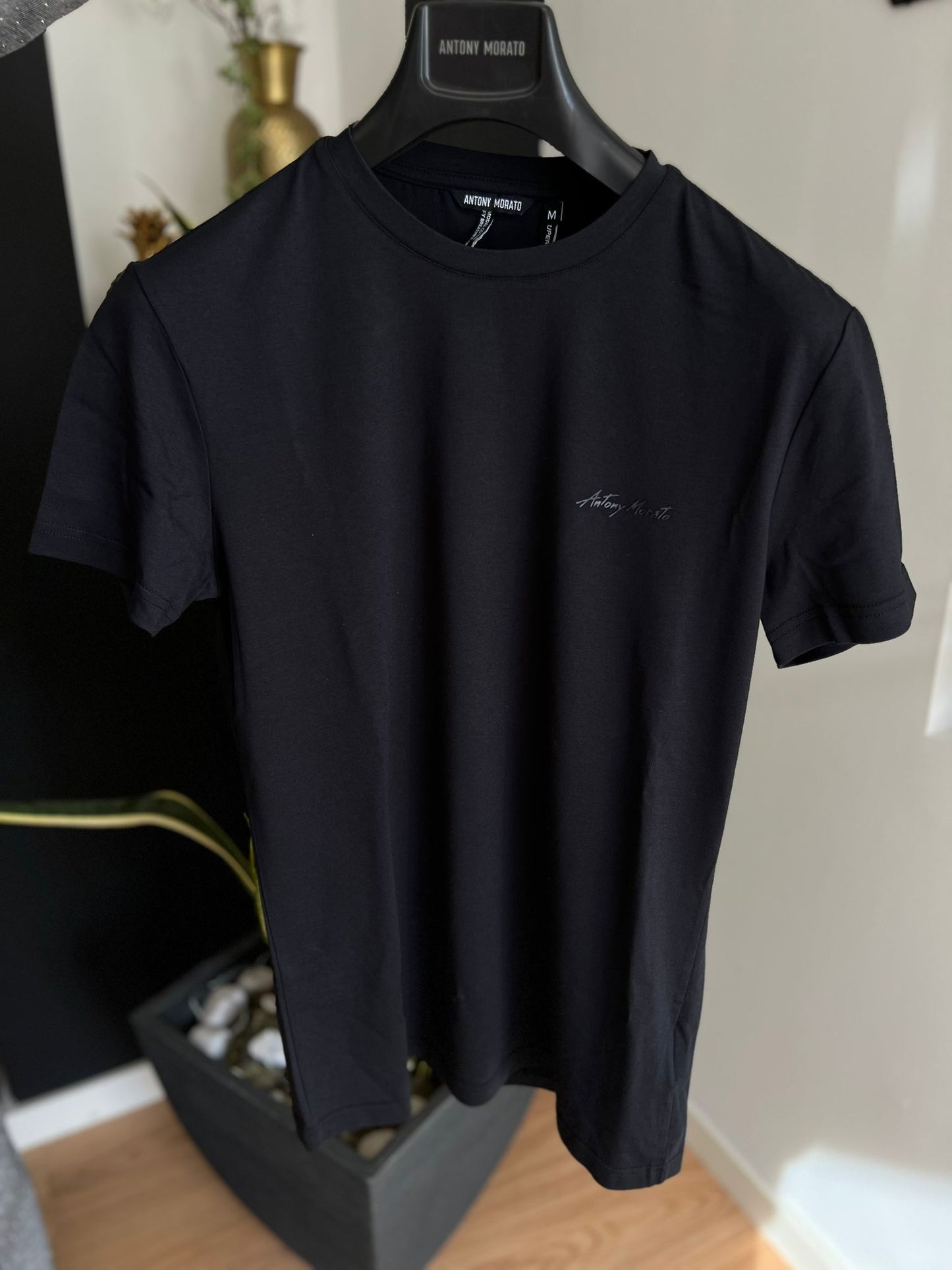 T-Shirt Antony Morato – Super Slim Fit (Azul Escuro)