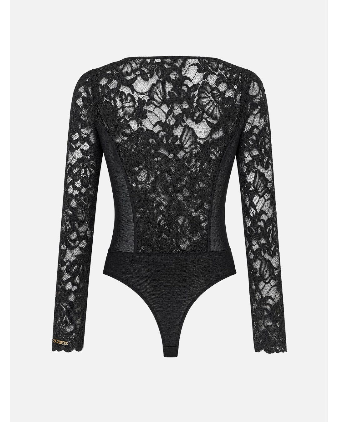 Body em renda com decote quadrado