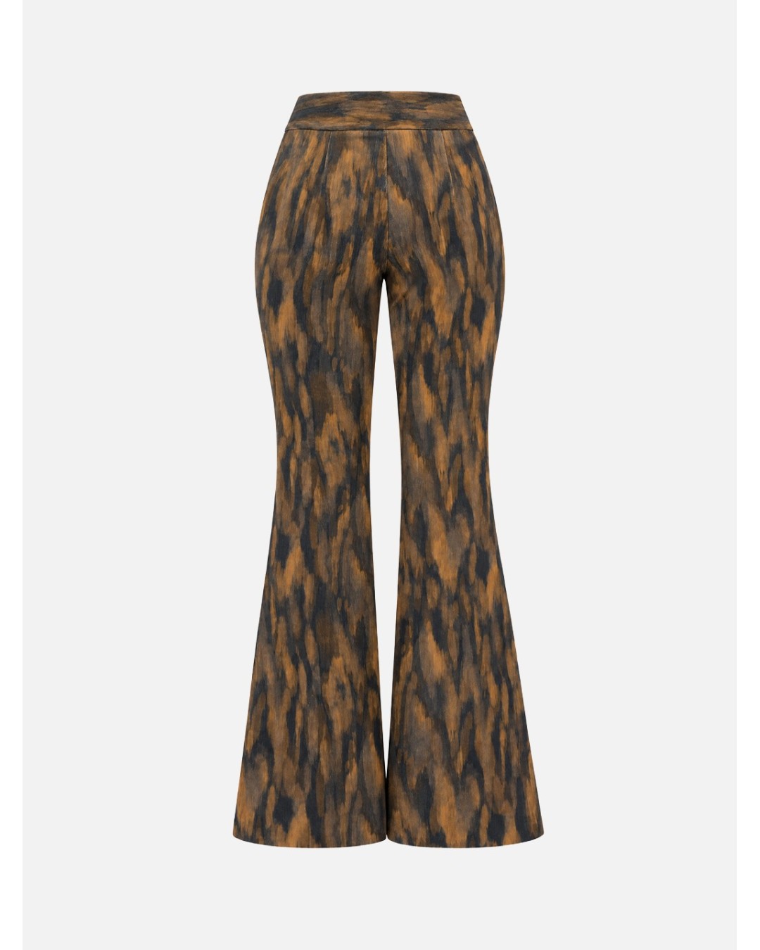 Calça wide led de padrão tye dye escuro