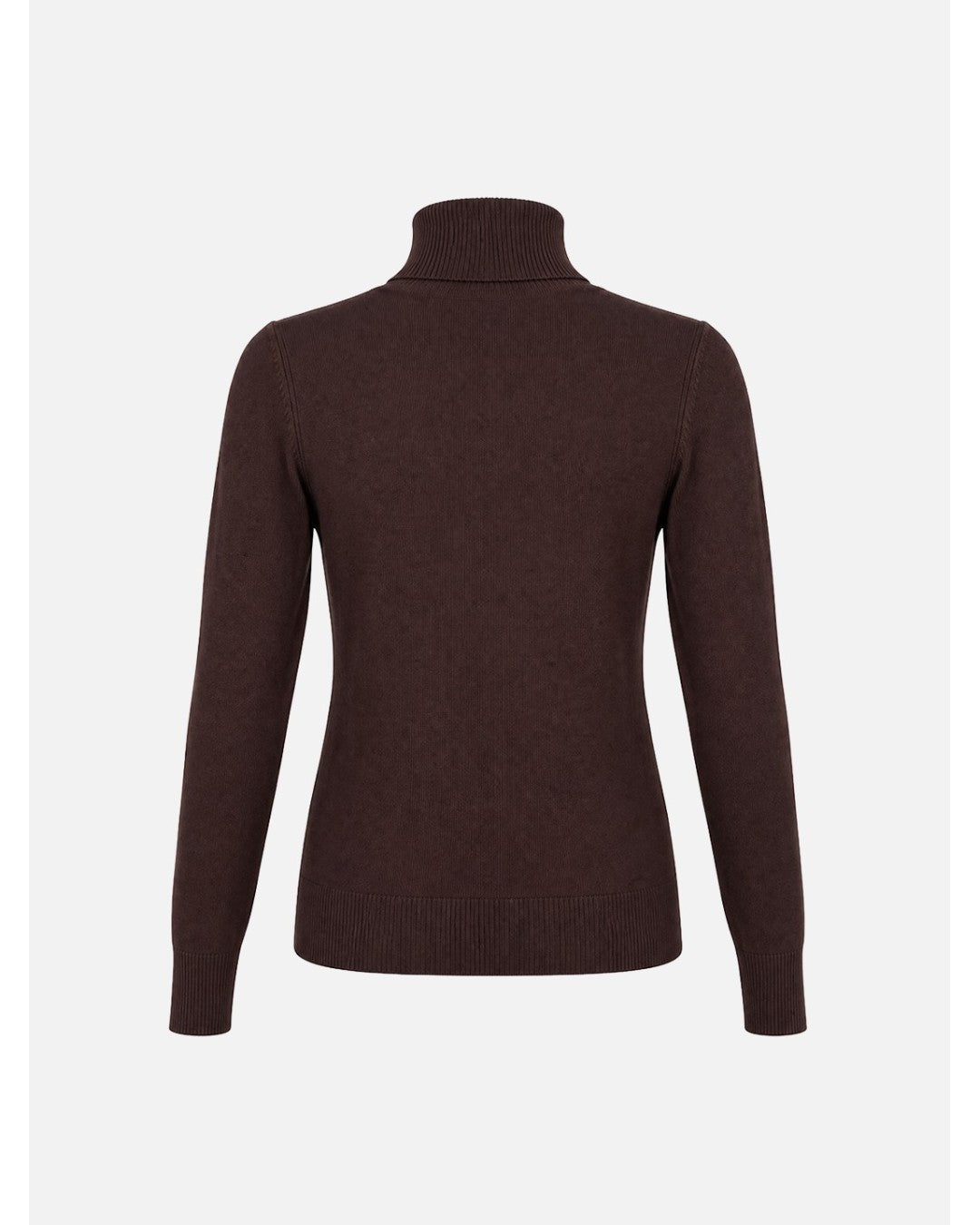Camisola de malha básica de gola alta com logo