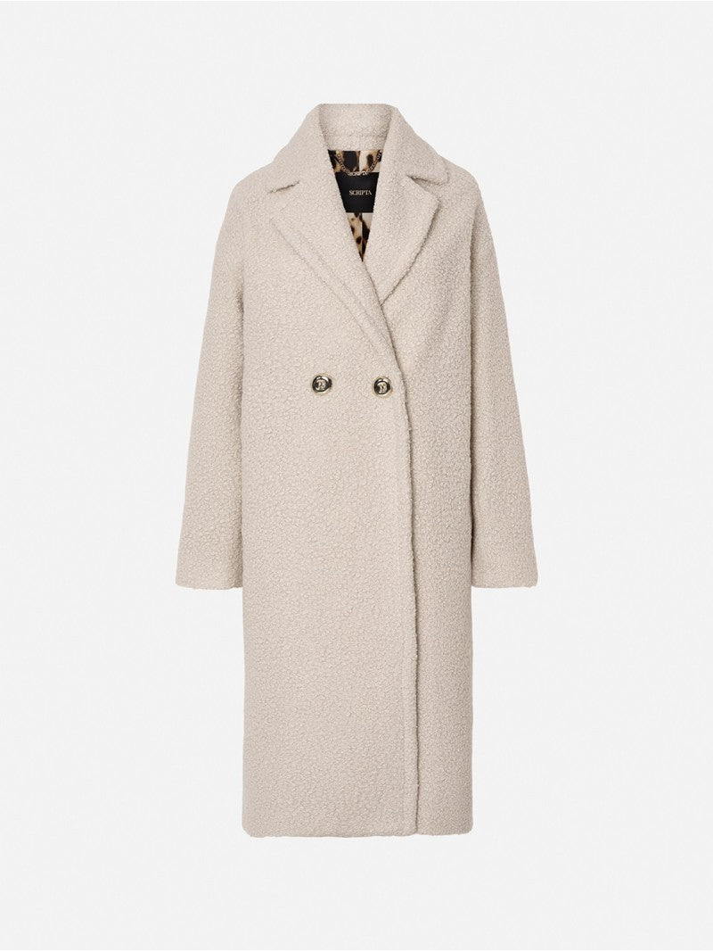 Casaco Creme Bouclé Elegância