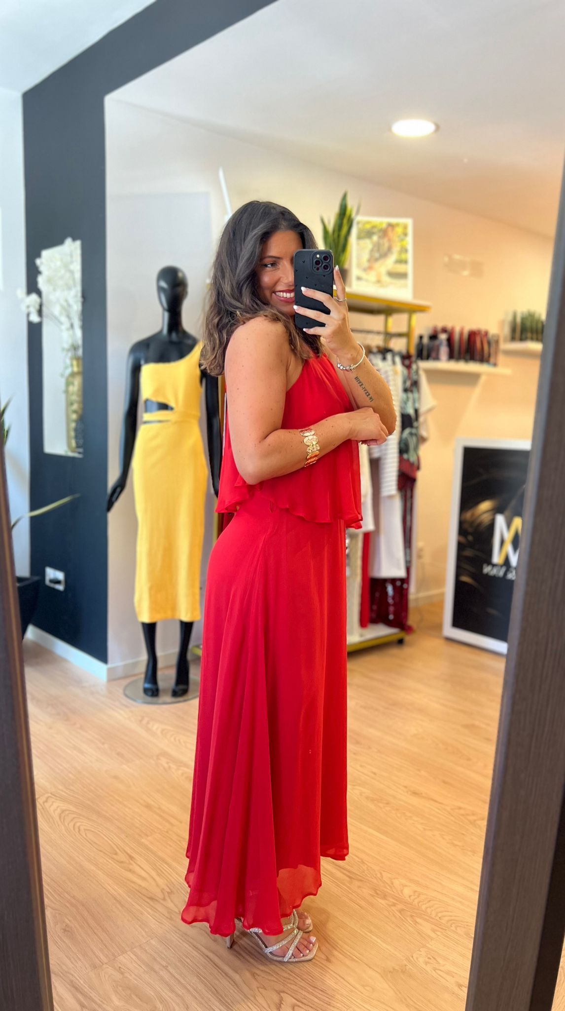 Vestido Vermelho Midi