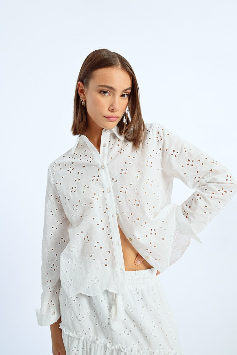 Blusa bordada inglesa