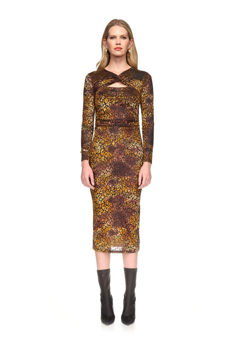 Vestido tubo animal print