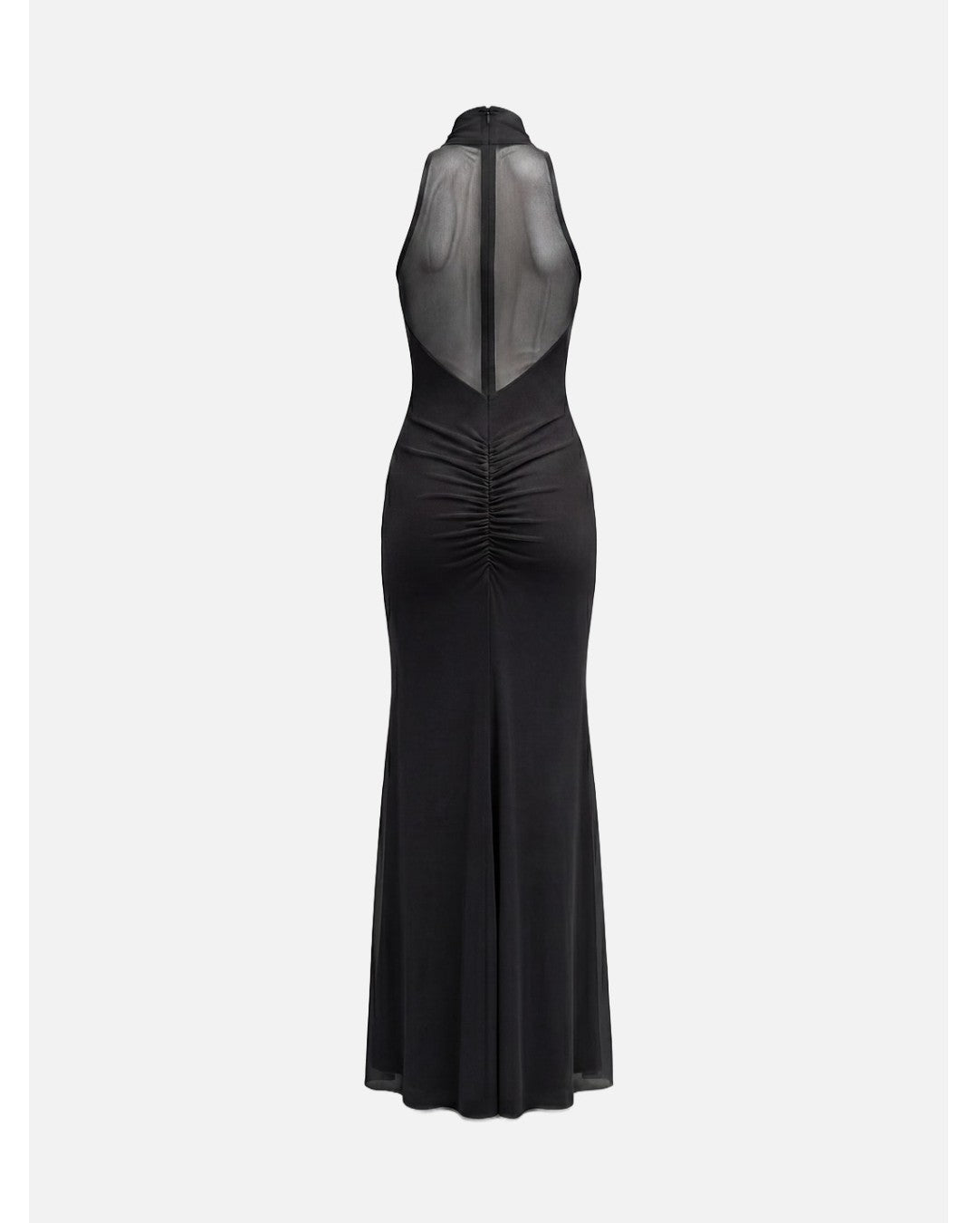 Vestido com pormenor franzido