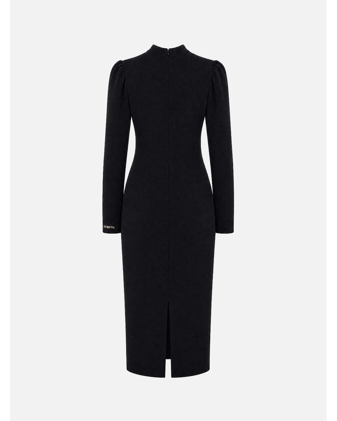 Vestido midi com lágrima