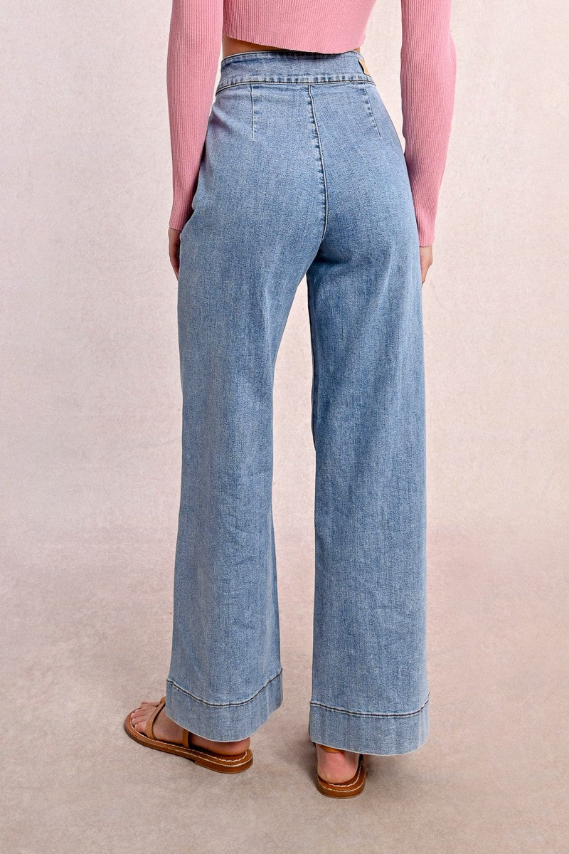 Calça jeans larga