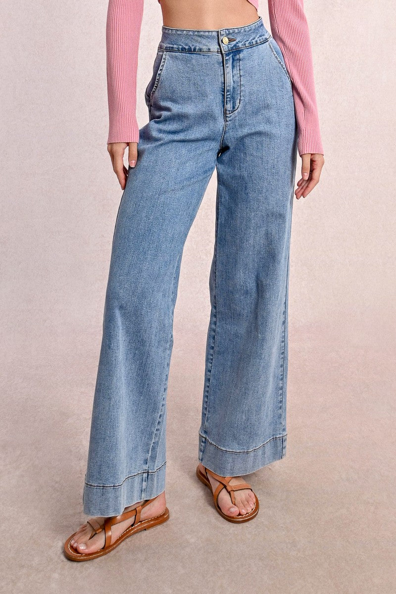 Calça jeans larga