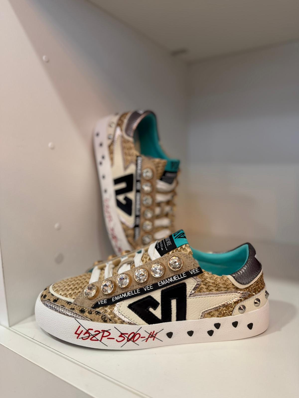 Ténis Emanuelle Vee – Dourado Premium