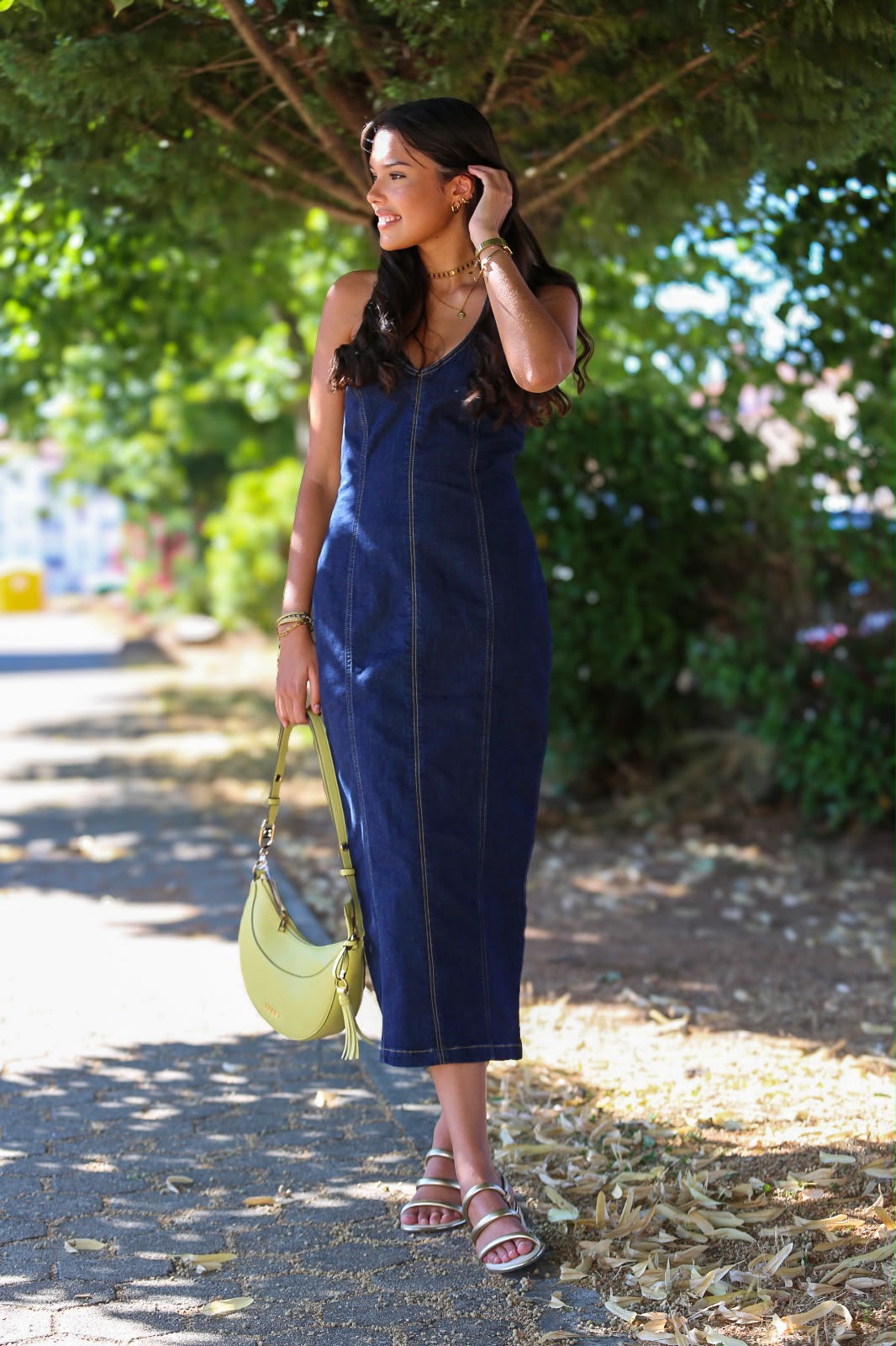 Vestido midi jeans