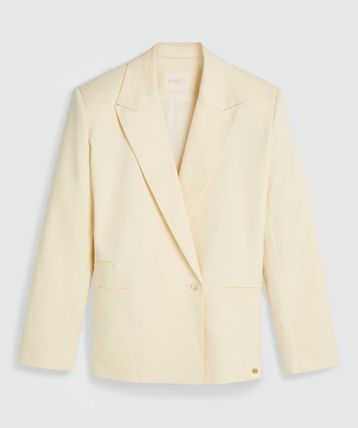 BENSON blazer oversized - butter yellow