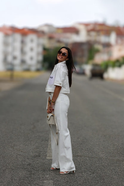 Conjunto Colete & Calça Branco