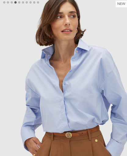 Blusa oversized JV-LAURI - azul claro