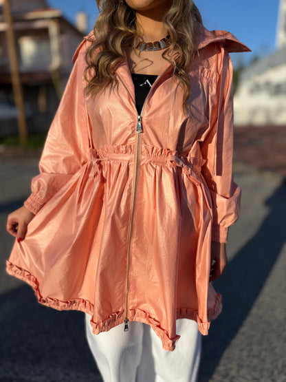 Parka Leve com Cintura Ajustável