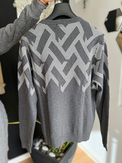 Camisola Antony Morato – Geometric Knit (Cinzento)