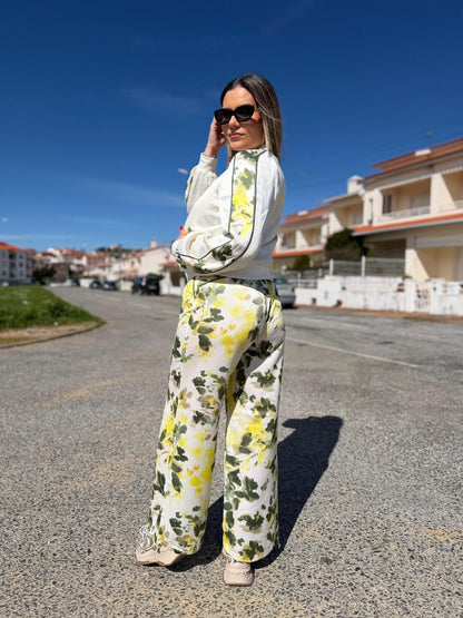 Conjunto Floral Premium com Bomber Reversível