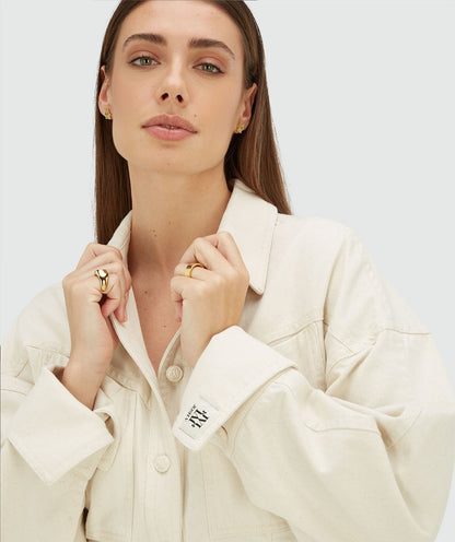 Blusa ajustada MICAH - cru