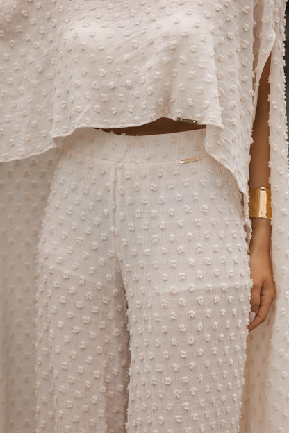 Top Capa em Tecido Texturizado