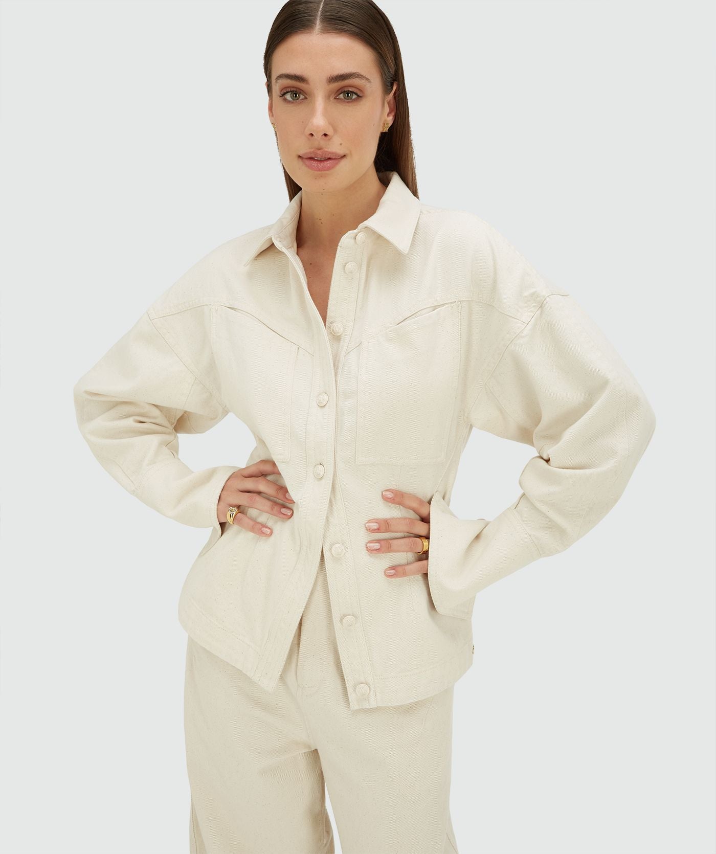 Blusa ajustada MICAH - cru
