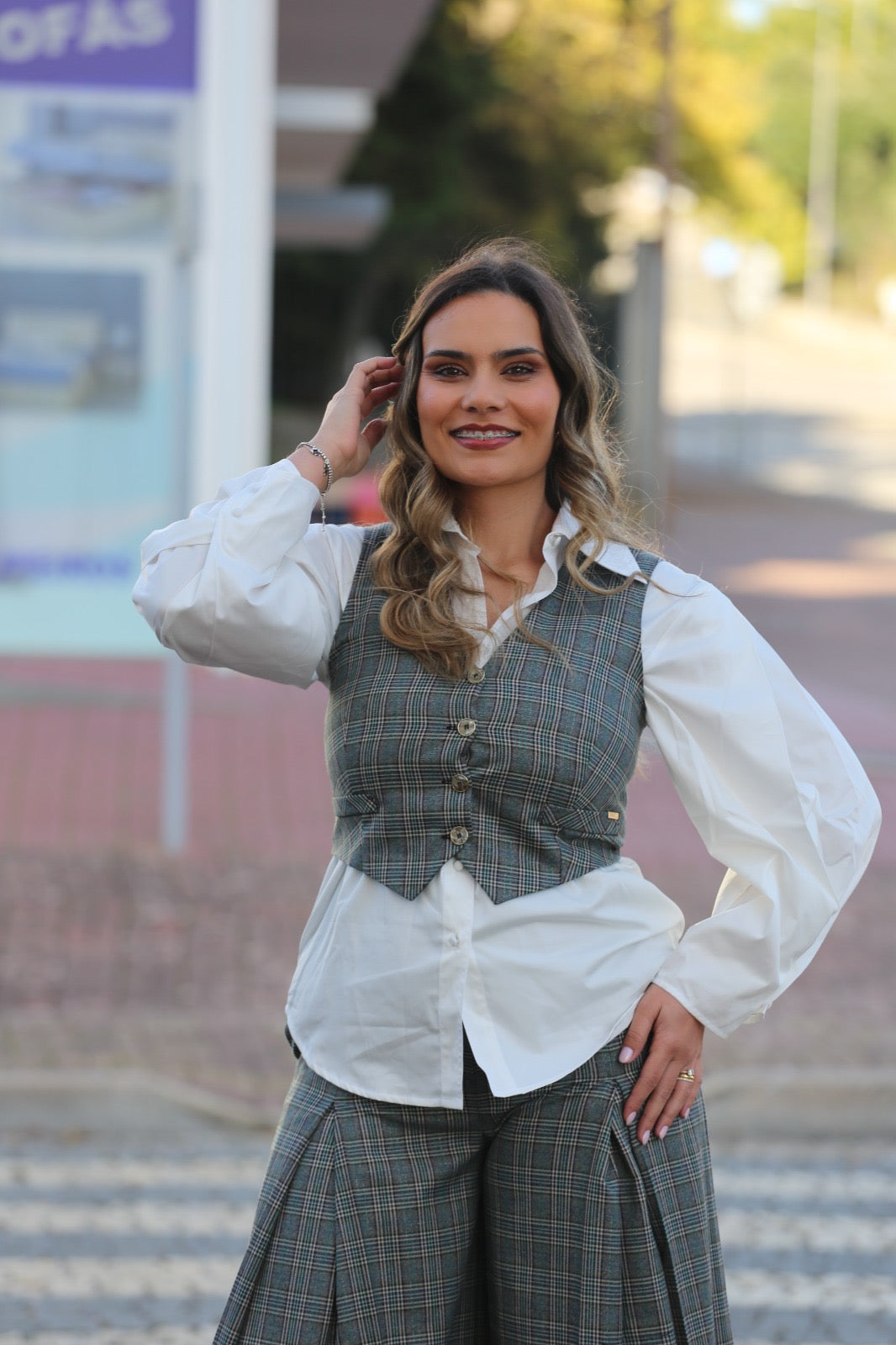 Colete Xadrez Feminino