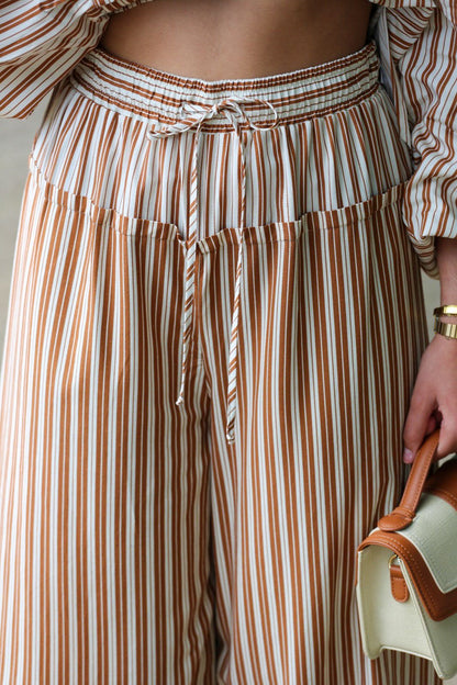 Conjunto Camisa & Calça Risca Elegante