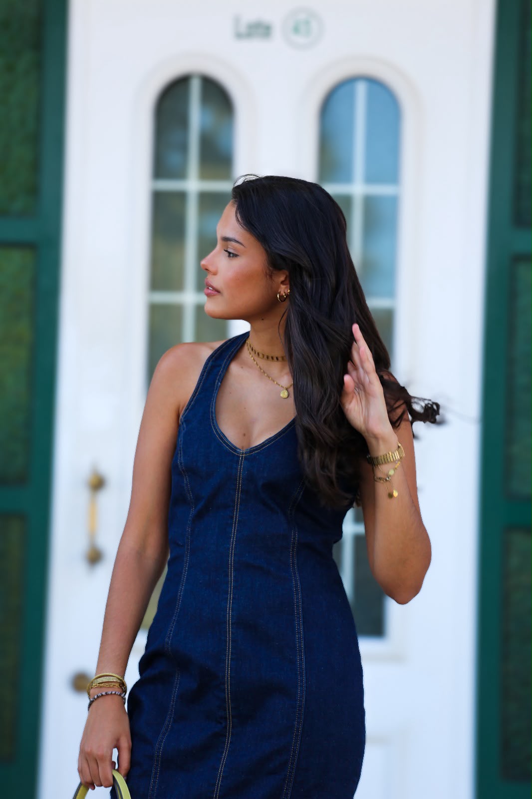Vestido midi jeans