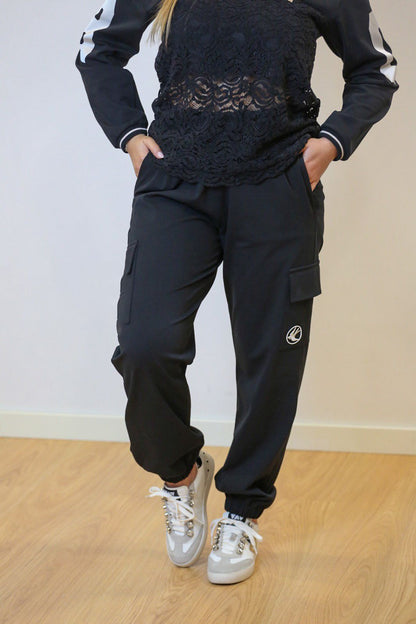 Calças cargo pretas