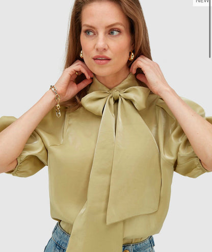 Blusa regular fit JV-SYLVIANA - pistache escuro