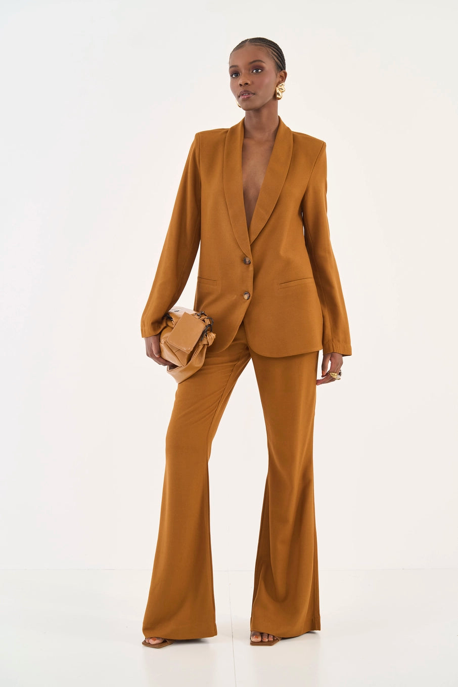 Conjunto Alfaiataria Colcci Blazer & Calça Flare