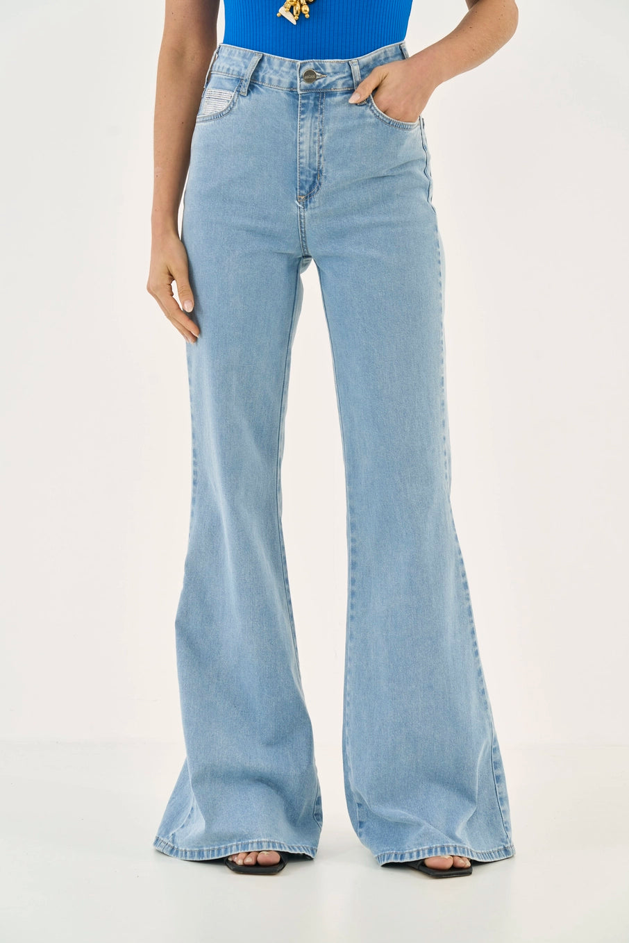 Calça Jeans Flare
