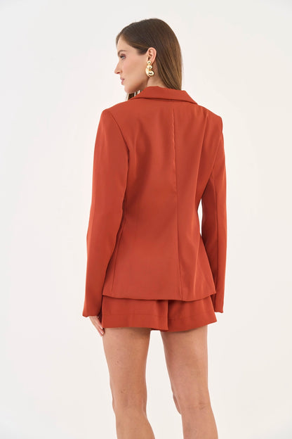 Blazer Alfaiataria Colcci Terracota