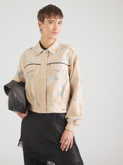 Casaco jacquard de organza