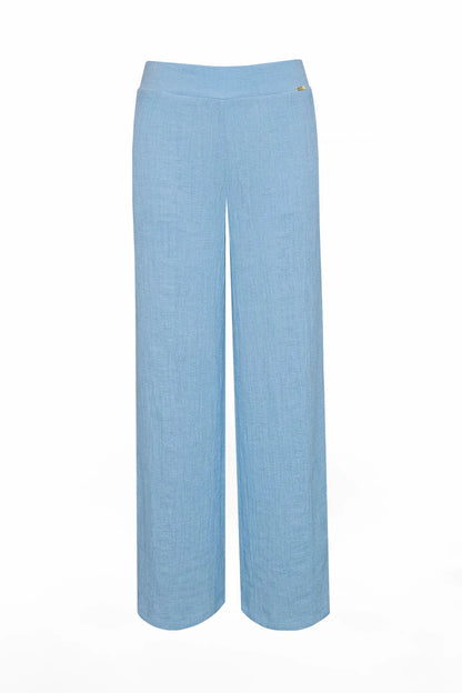 Calças Amplas Texturadas