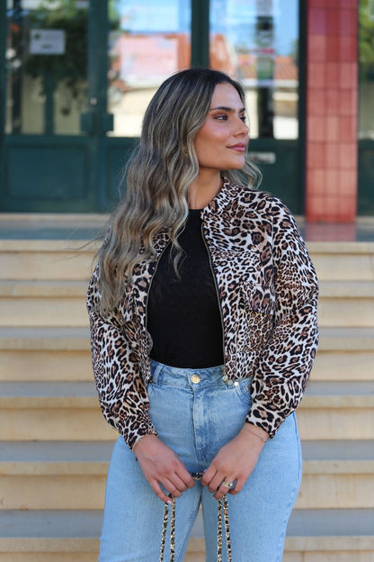 Bomber Animal Print