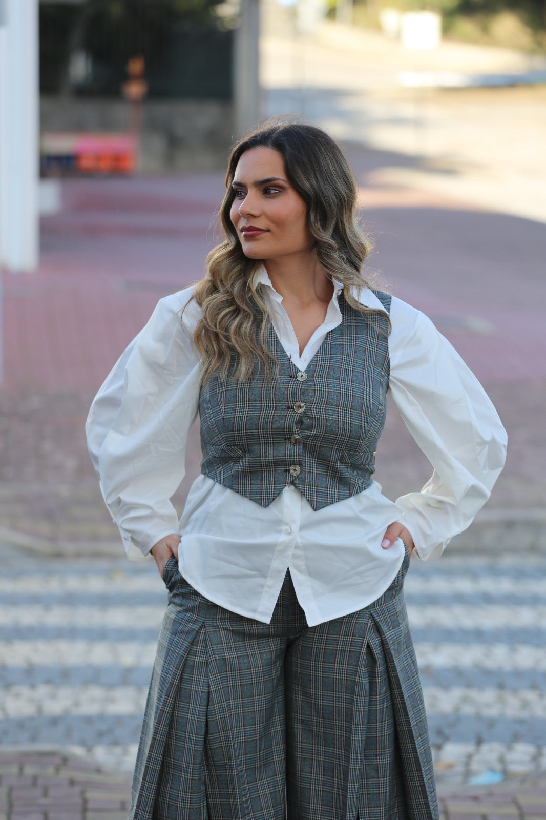 Colete Xadrez Feminino