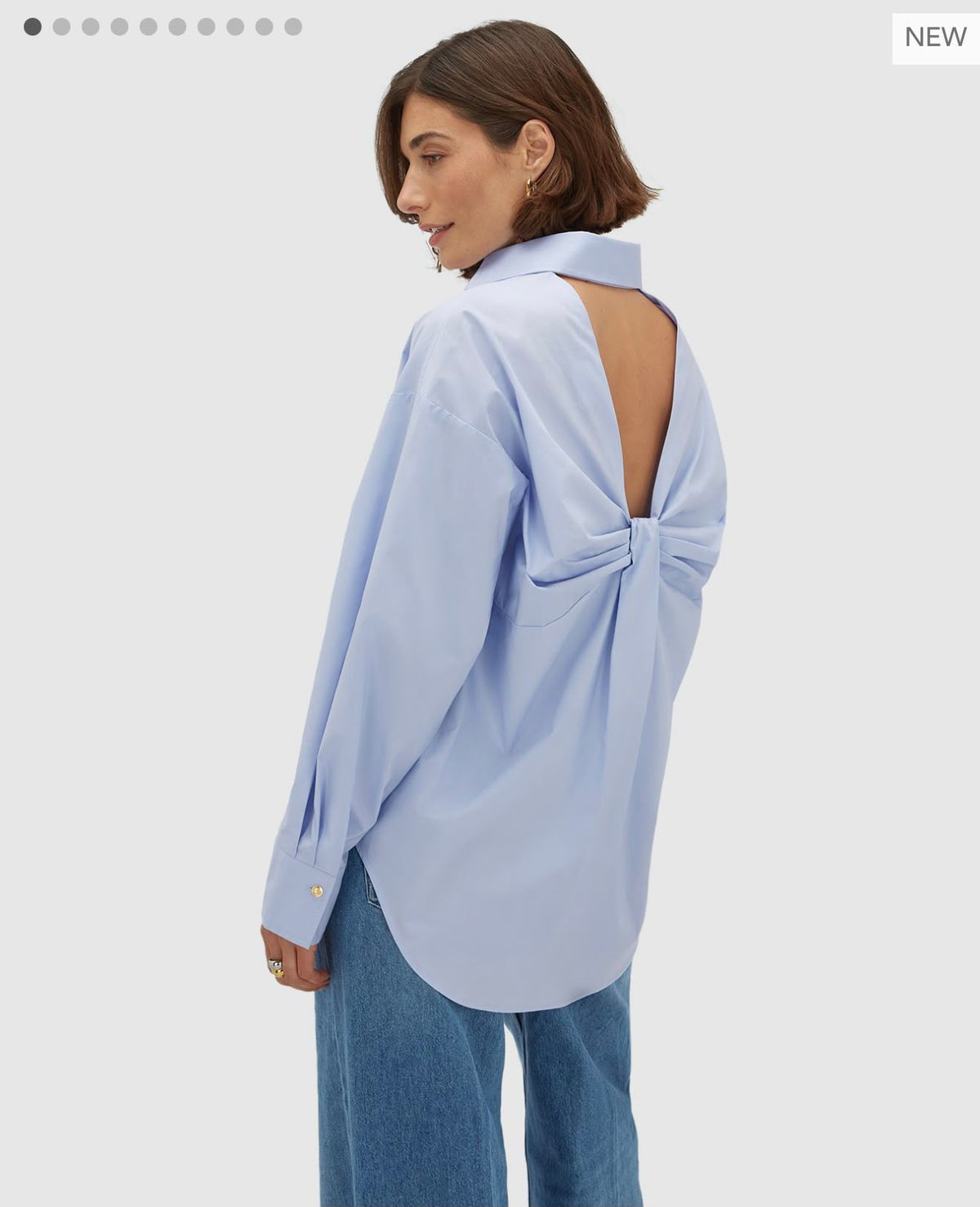 Blusa oversized JV-LAURI - azul claro