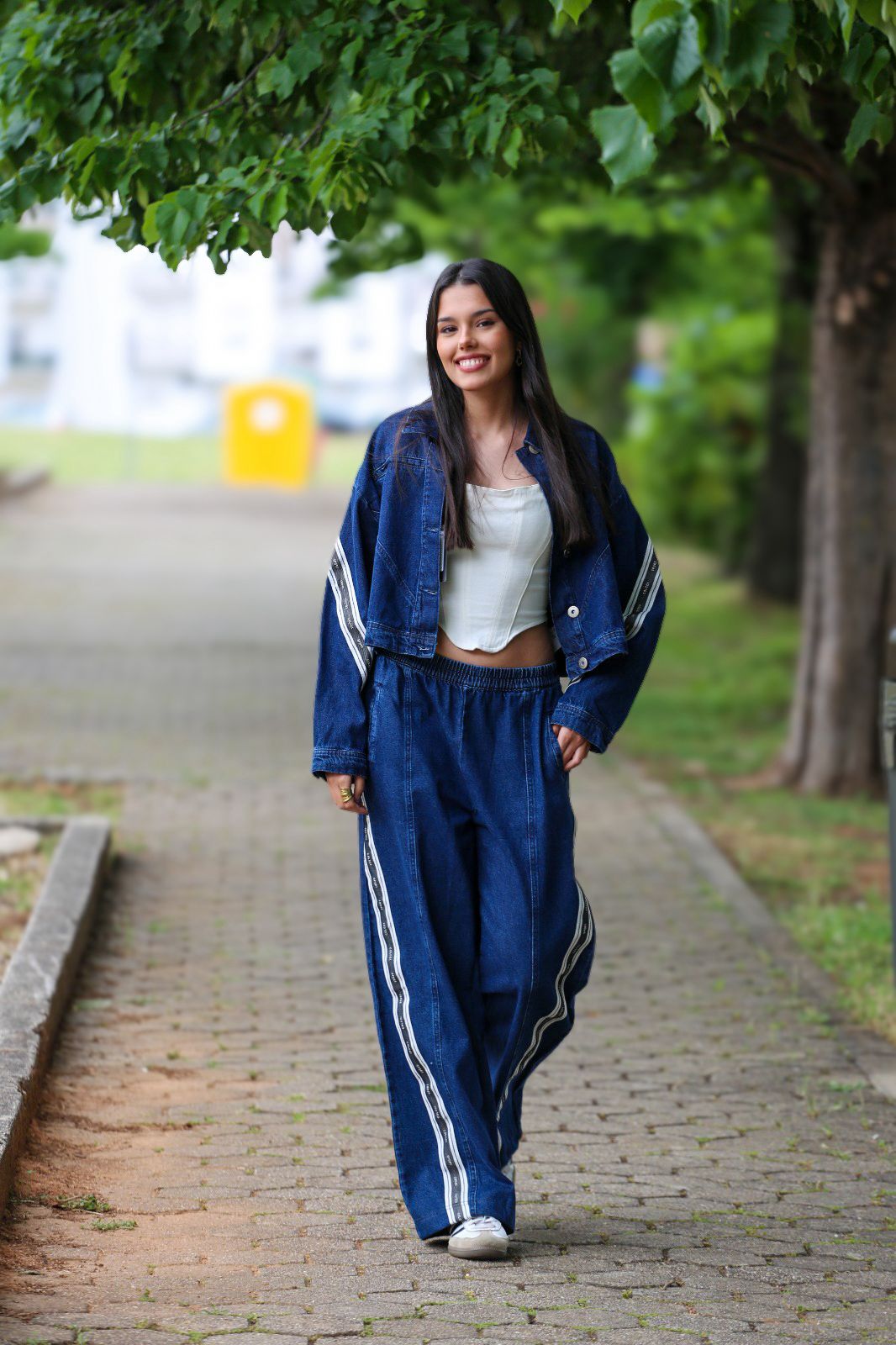 Conjunto de ganga com calça e casaco