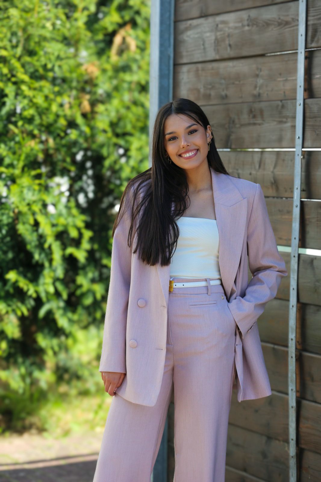 Blazer DILLEN de corte reto