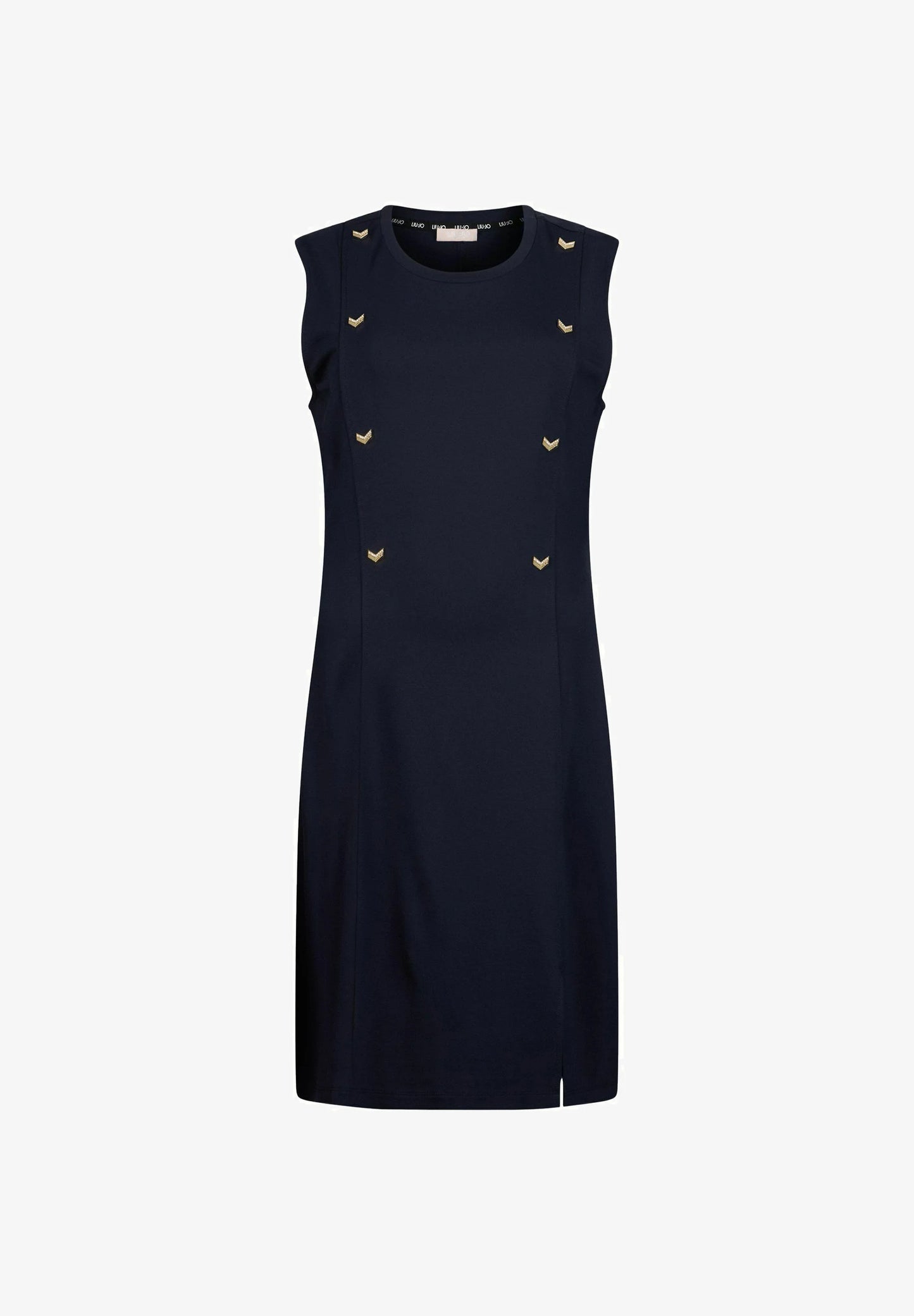Vestidos de Cavas Com Aplicação Azul Ecuro