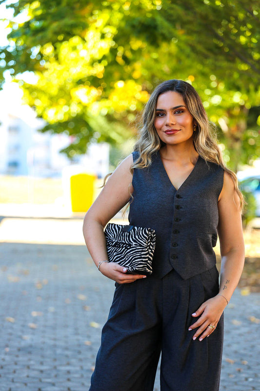 Mala Zebra com Corrente