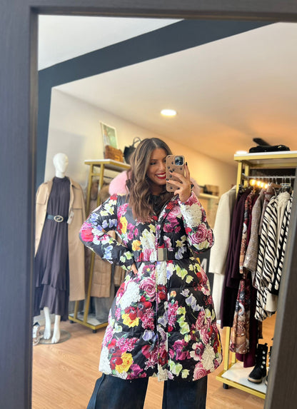 Casaco Floral Cintado