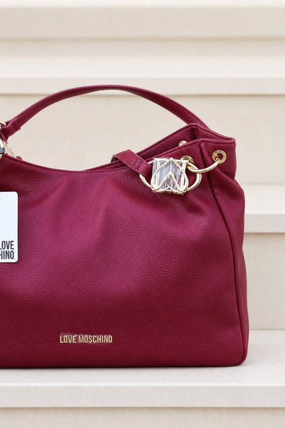 Mala Love Moschino Bordô