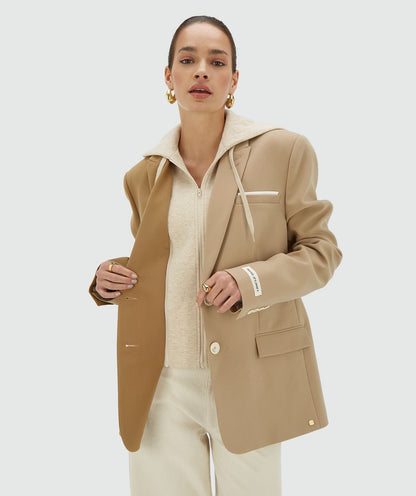 Blazer oversized bicolor