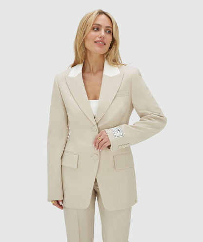 Blazer NILA ajustado - mescla cru