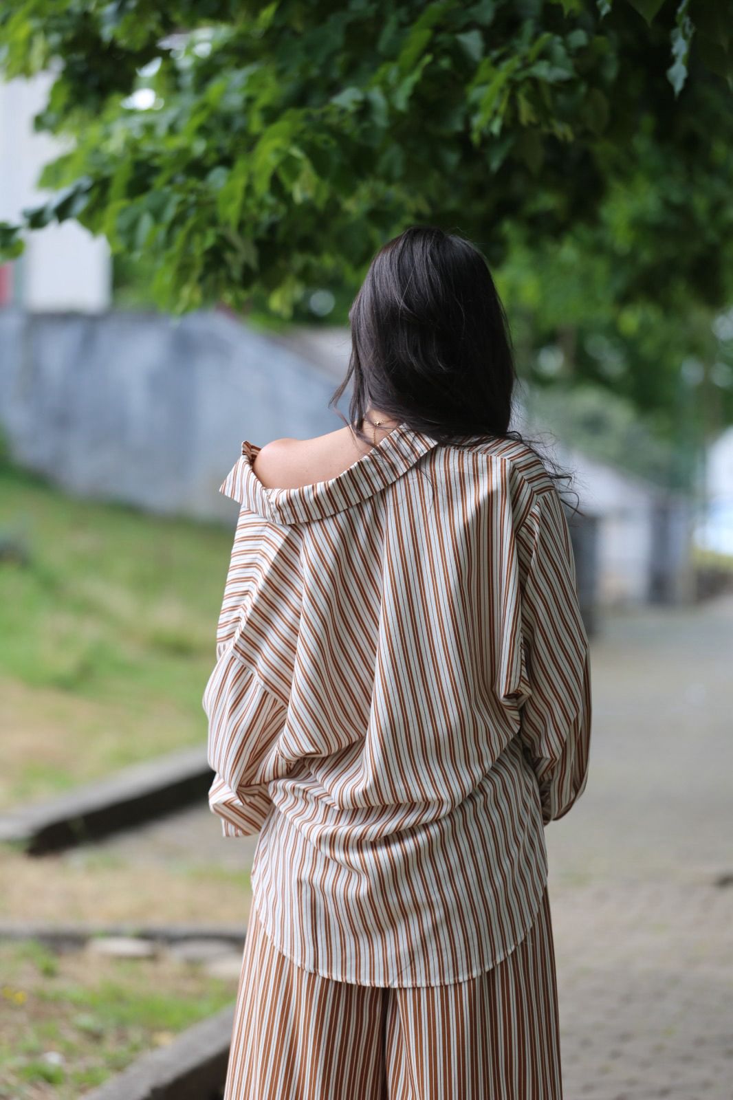 Conjunto Camisa & Calça Risca Elegante
