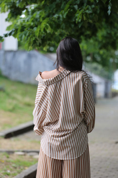 Conjunto Camisa & Calça Risca Elegante